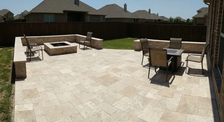 paver patio transformation in mckinney, tx